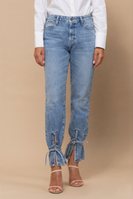 Load image into Gallery viewer, TRACY HIGH RISE HEM TIE JEAN
